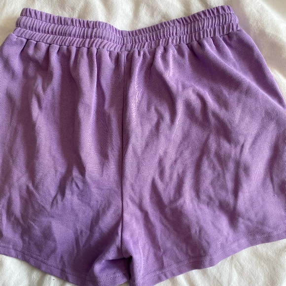 Purple Comfy Lounge Shorts - Picture 4 of 4